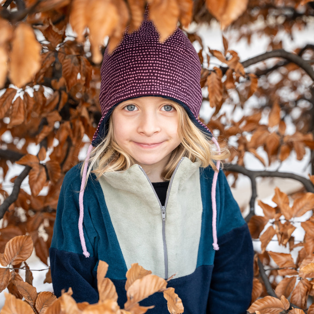 Nachhaltiger Fleece-Troyer für Jungs und Mädchen, ideal als Übergangspullover oder als wärmende Zwischenschicht im Winter.