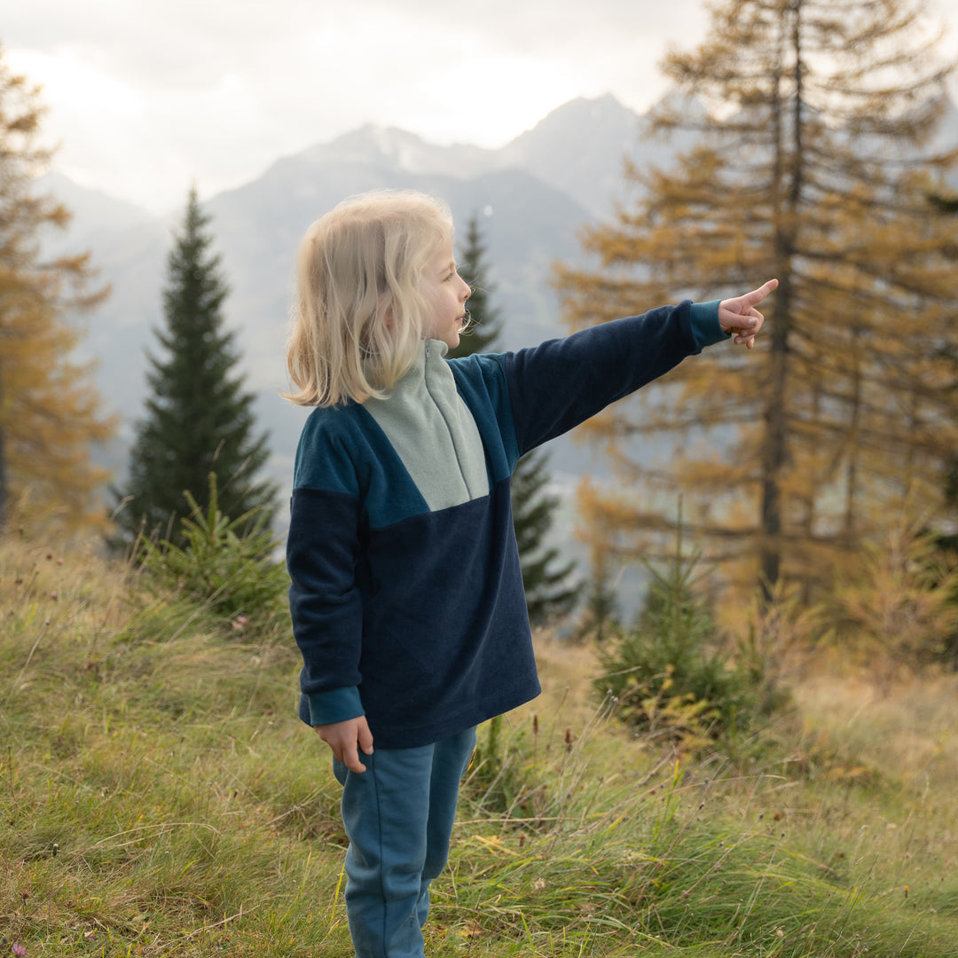 handgenähter Troyer aus reinem Biobaumwoll-Fleece